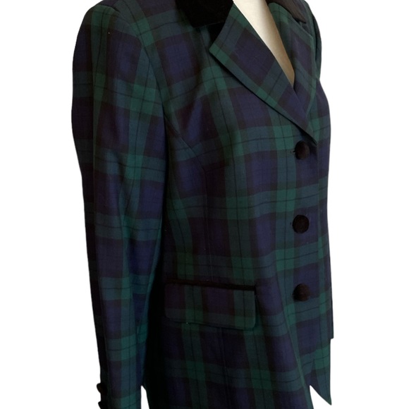 Pendleton Petite 100% Virgin Wool Tartan Plaid Blazer Size 12 Very Good Cond. - Picture 2 of 13